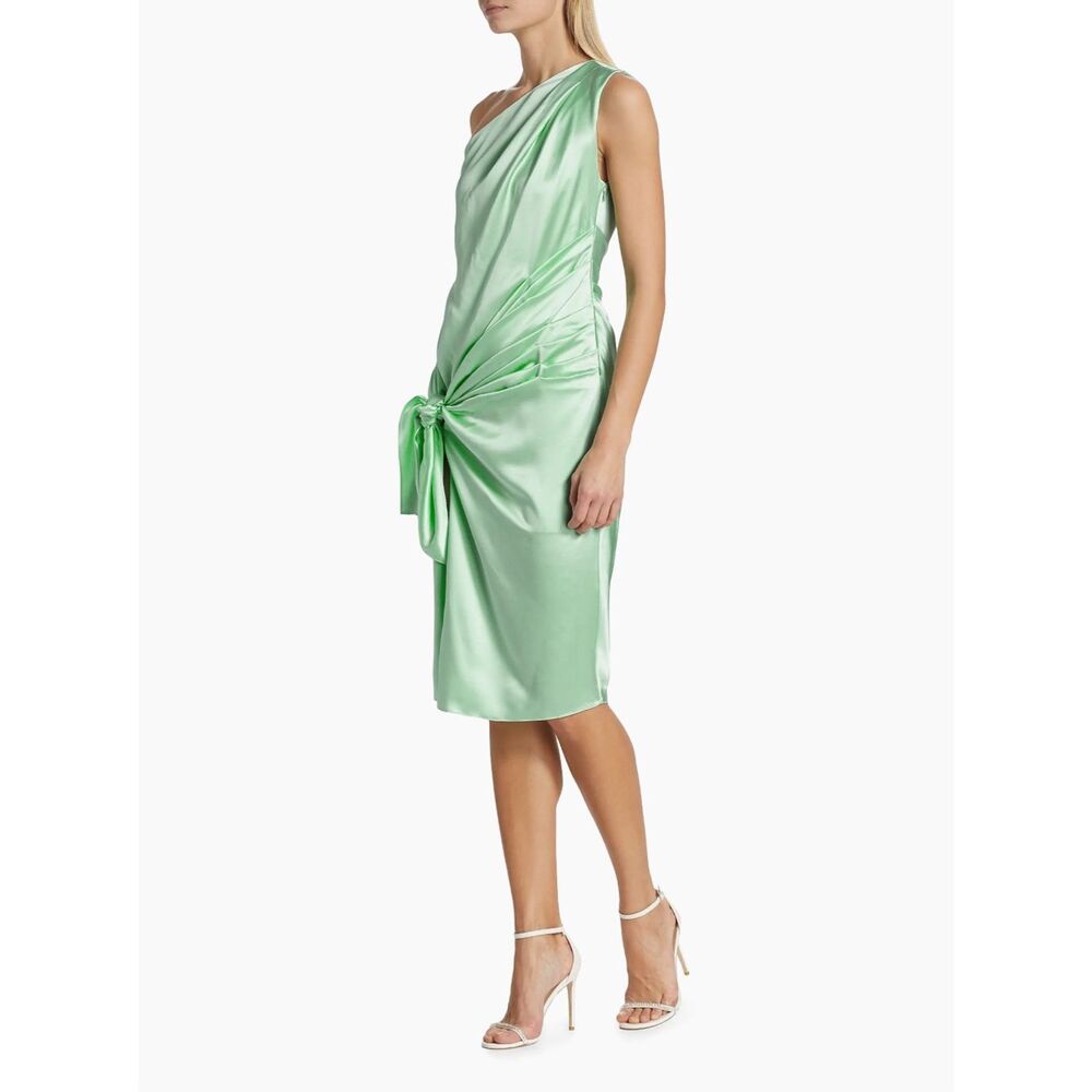 Alejandra Alonso Rojas Knotted Charmeuse Knee-Length Dress Size US8 $1495 - Picture 2 of 10